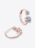 Hayley | Double Drop Moissanite Earrings - Rose Gold - 101300372220517 - Jewellery - Ivory & White