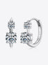 Hayley | Double Drop Moissanite Earrings - Silver - 101300372224605 - Jewellery - Ivory & White