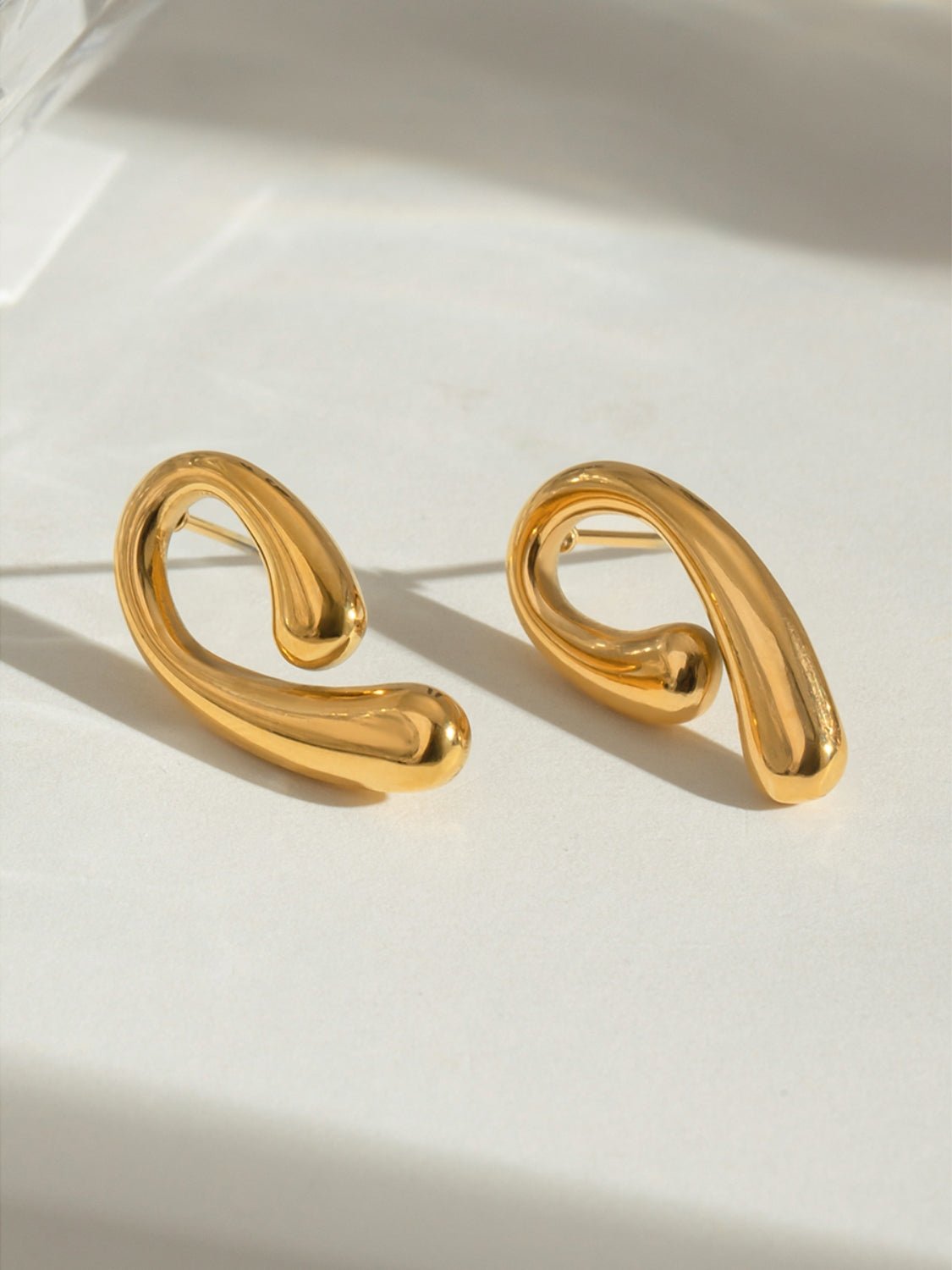 Holly | False Hoop Stud Earrings - 100500147591759 - Jewellery - Ivory & White