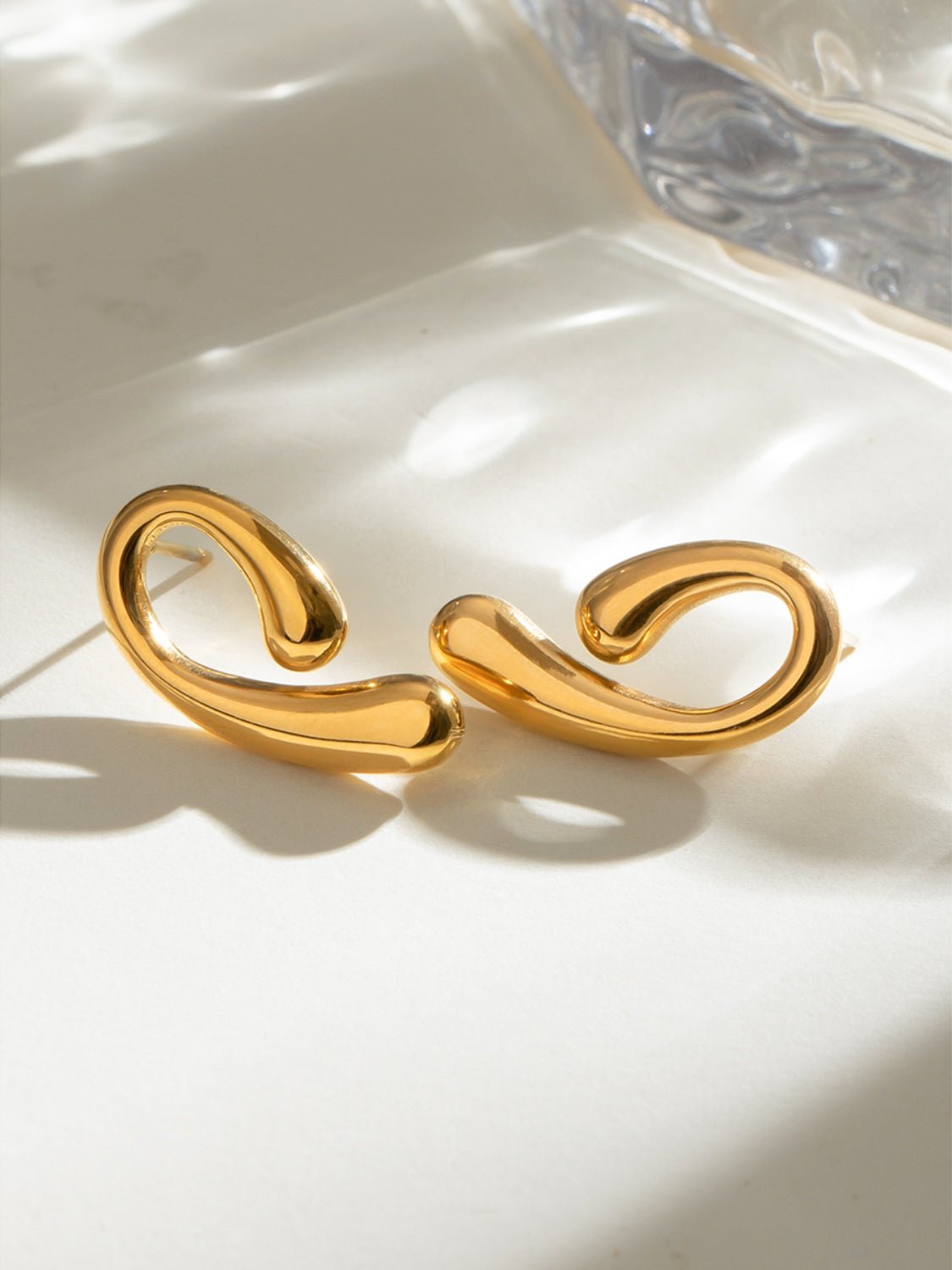 Holly | False Hoop Stud Earrings - 100500147591759 - Jewellery - Ivory & White