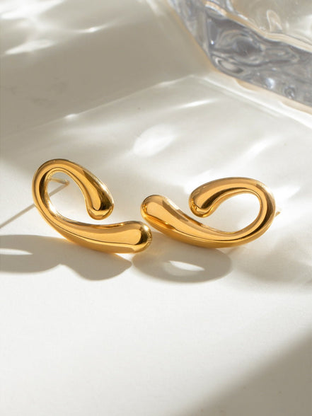 Holly | False Hoop Stud Earrings - 100500147591759 - Jewellery - Ivory & White