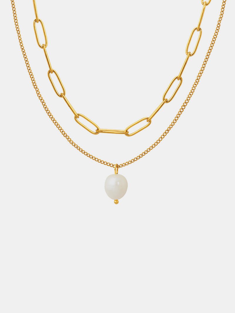 Imogen | Pearl Link Necklace - 100500337421713 - Jewellery - Ivory & White