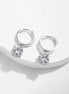 June | Moissanite Drop Hoop Earrings - 200000226:290.5CT(5.0MM) x 2 - Jewellery - Ivory & White