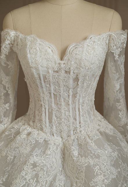 Kari - Wedding Dress - Ivory & White