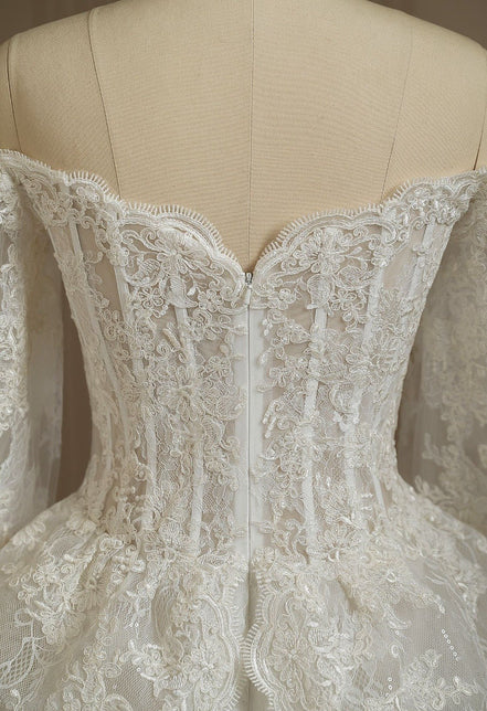 Kari - Wedding Dress - Ivory & White