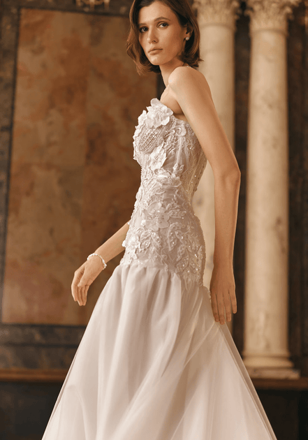 Larissa - Wedding Dress - Ivory & White