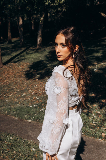 Luna - 14:29;200000443:151;200007763:201336100;200355263:200007659 - Wedding Dress - Ivory & White