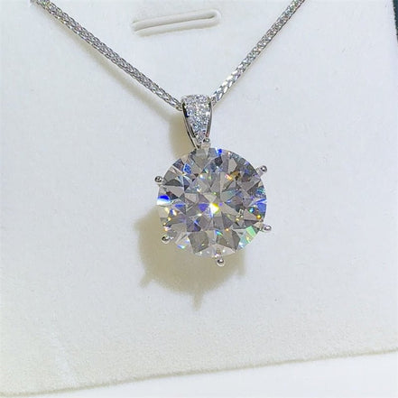Michelle | Moissanite Solitaire Pendant Necklace - 100500855841190 - Jewellery - Ivory & White
