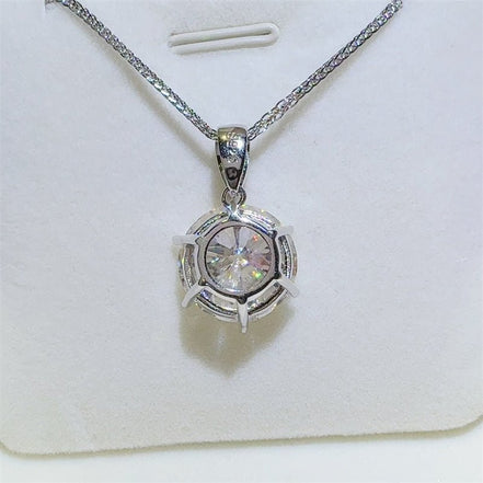 Michelle | Moissanite Solitaire Pendant Necklace - 100500855841190 - Jewellery - Ivory & White
