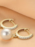 Natalie Gold Earrings - 100500967541692 - Jewellery - Ivory & White