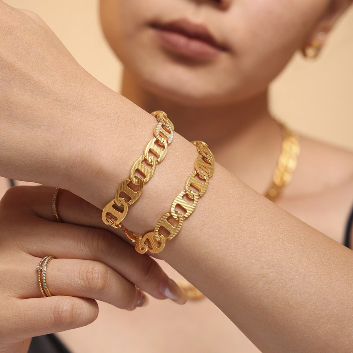Nicole | Chain Bracelet - 100500558741147 - Jewellery - Ivory & White