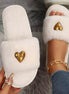 Noémie | Heart Open Toe Flats Slippers - 100600765805258 - Bridal Accessories - Ivory & White
