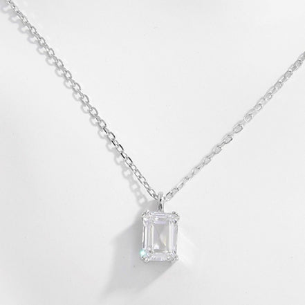 Nora | Emerald Cut Necklace - 100500915371475 - Jewellery - Ivory & White
