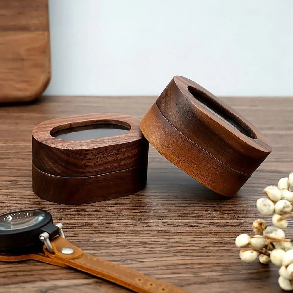 Oval Wooden Jewellery Box - 14:175brown;5:200004182Double - Bridal Accessories - Ivory & White