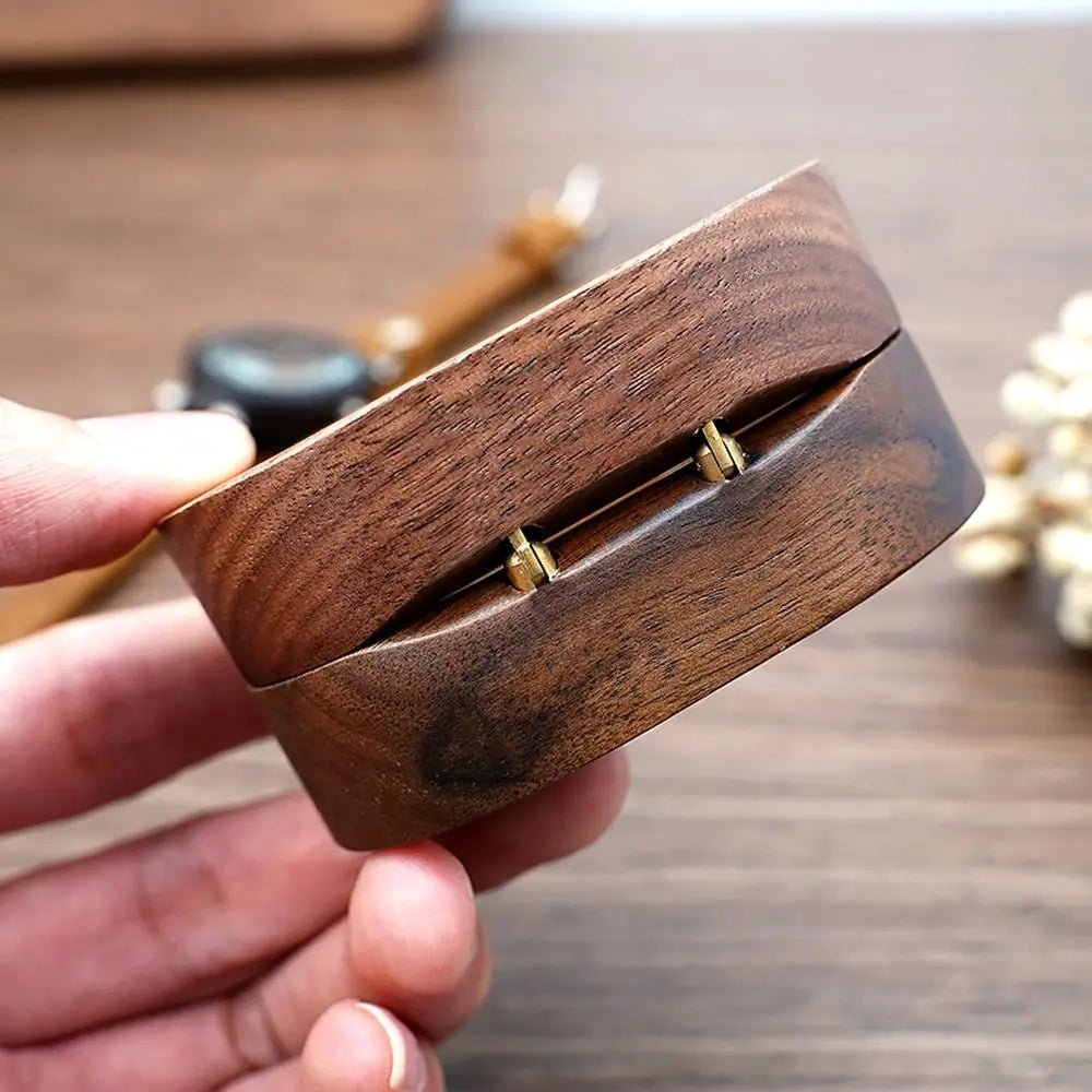 Oval Wooden Jewellery Box - 14:175brown;5:200004182Double - Bridal Accessories - Ivory & White