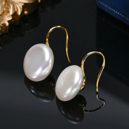 Pamela | Pearl Drop Earrings - Gold - 200000226:175gold;200102261:201876808 - Jewellery - Ivory & White