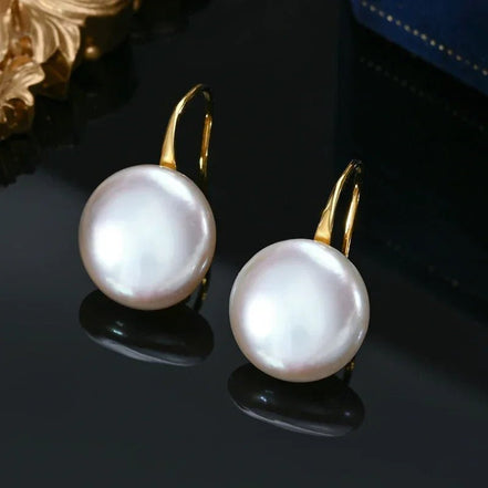 Pamela | Pearl Drop Earrings - Gold - 200000226:175gold;200102261:201876808 - Jewellery - Ivory & White