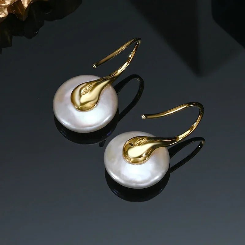 Pamela | Pearl Drop Earrings - Gold - 200000226:175gold;200102261:201876808 - Jewellery - Ivory & White