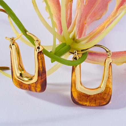 Poppy | Tortoiseshell Hoop Earrings - 100500986181033 - Jewellery - Ivory & White