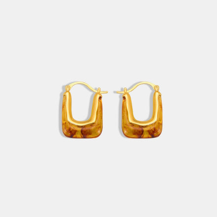 Poppy | Tortoiseshell Hoop Earrings - 100500986181033 - Jewellery - Ivory & White
