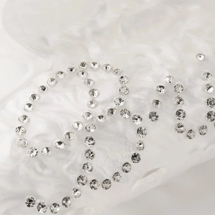 Rhinestone Bride Hair Claw Clip - 14:29white - 10cm - Bridal Accessories - Ivory & White