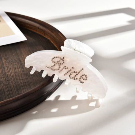 Rhinestone Bride Hair Claw Clip - 14:29white - 10cm - Bridal Accessories - Ivory & White