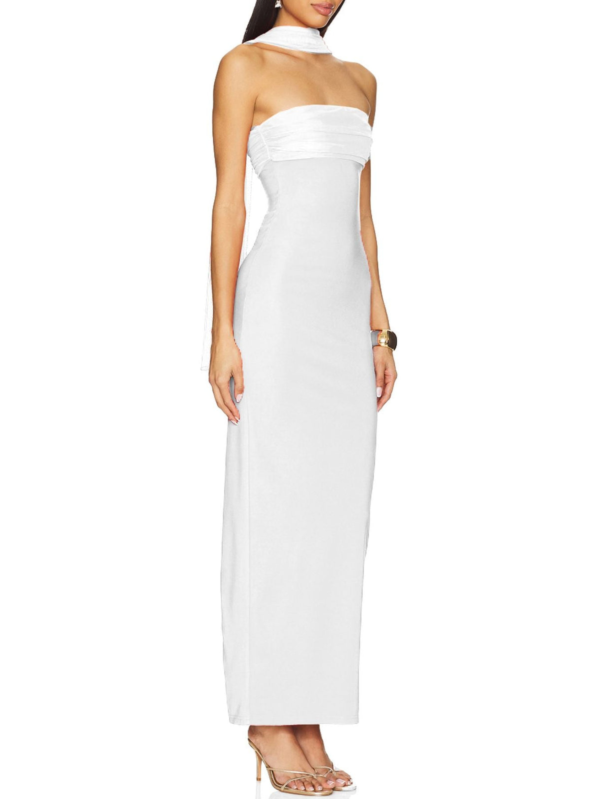 Robyn - 100100033891343 - Bridesmaid Dress - Ivory & White