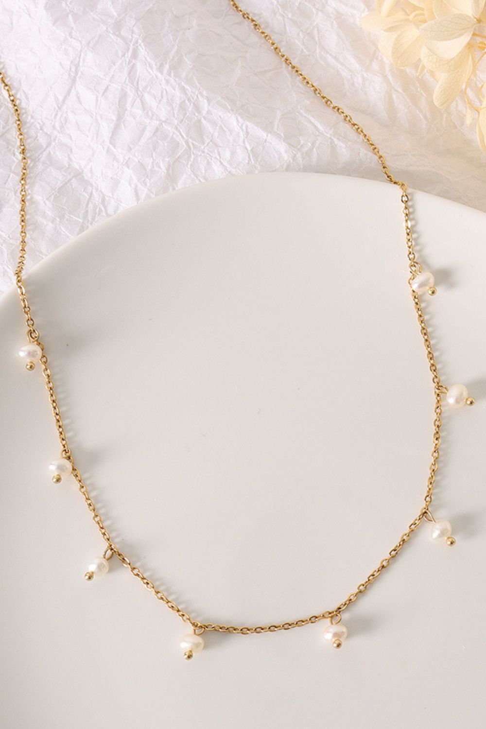 Rose | Pearl Choker Necklace - 100500135761041 - Jewellery - Ivory & White