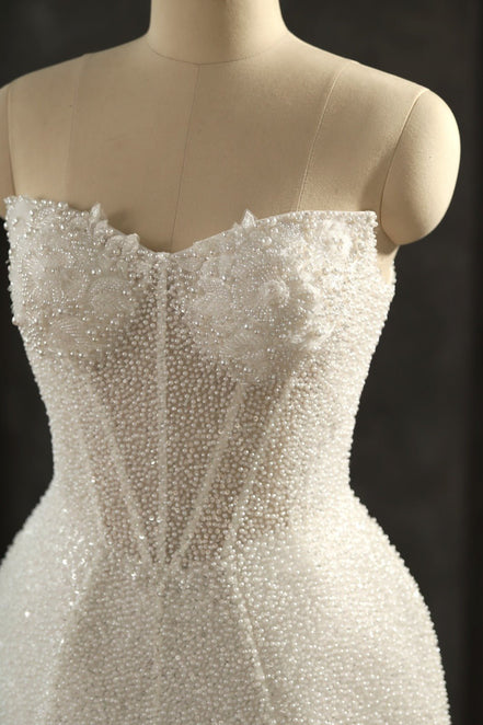 Sabrina - Wedding Dress - Ivory & White