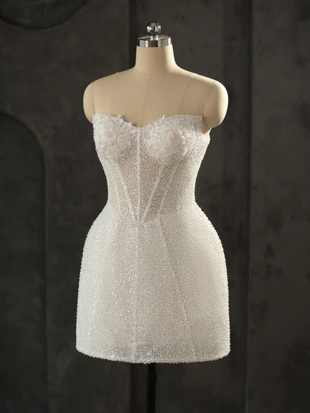 Sabrina - Wedding Dress - Ivory & White
