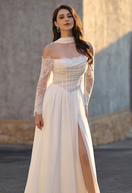 Sienna -  - Wedding Dress - Ivory & White