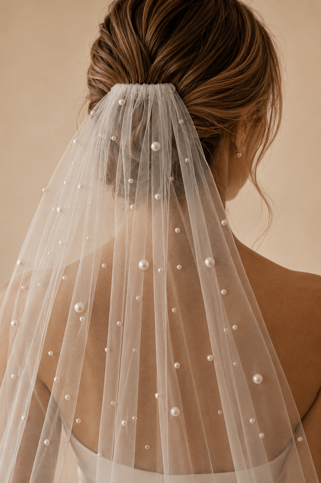 Tessa | Pearl Veil - 14:29White;200000063:200006543 - Bridal Veil - Ivory & White