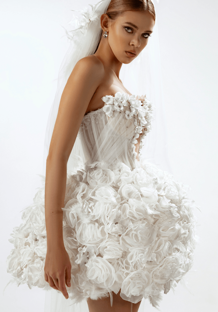 Veronica - Wedding Dress - Ivory & White
