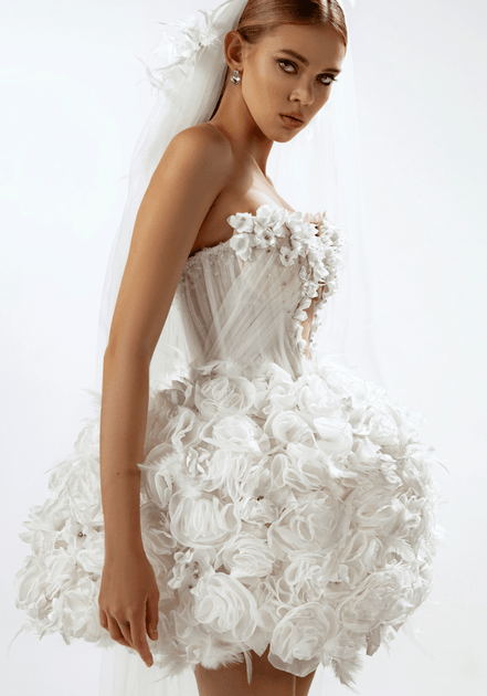 Veronica - Wedding Dress - Ivory & White