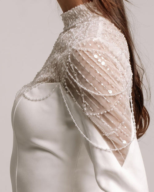 Victoria -  - Wedding Dress - Ivory & White