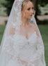 Willa | Lace Edge Veil - 14:771off white;200000063:203192884 - Bridal Veil - Ivory & White