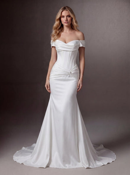 Winnie -  - Wedding Dress - Ivory & White