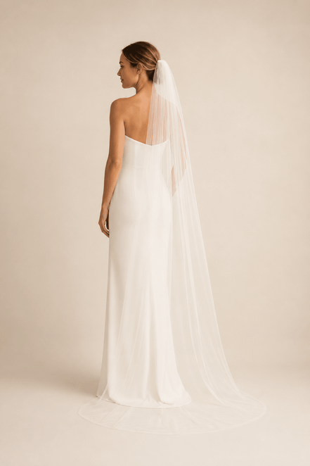 Zepta | Tulle Veil -  - Bridal Veil - Ivory & White